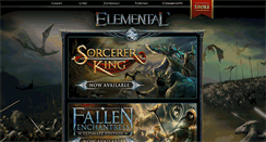 Desktop Screenshot of elementalgame.com
