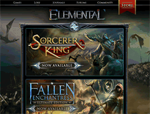 Tablet Screenshot of elementalgame.com